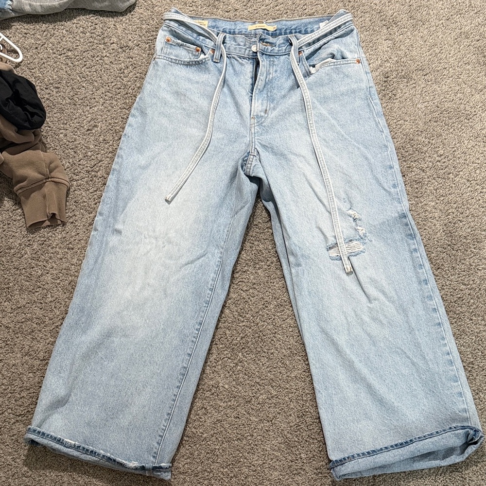 Levi's Light Blue Flare & Wide Leg Jeans